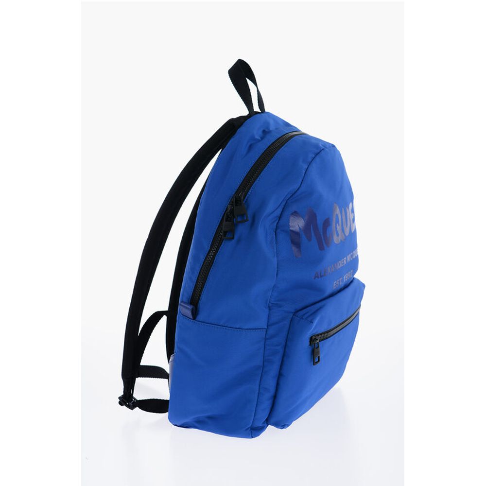 Alexander McQueen METROPOLITAN-Rucksack mit gedrucktem Ton-Sur-Ton-Logo