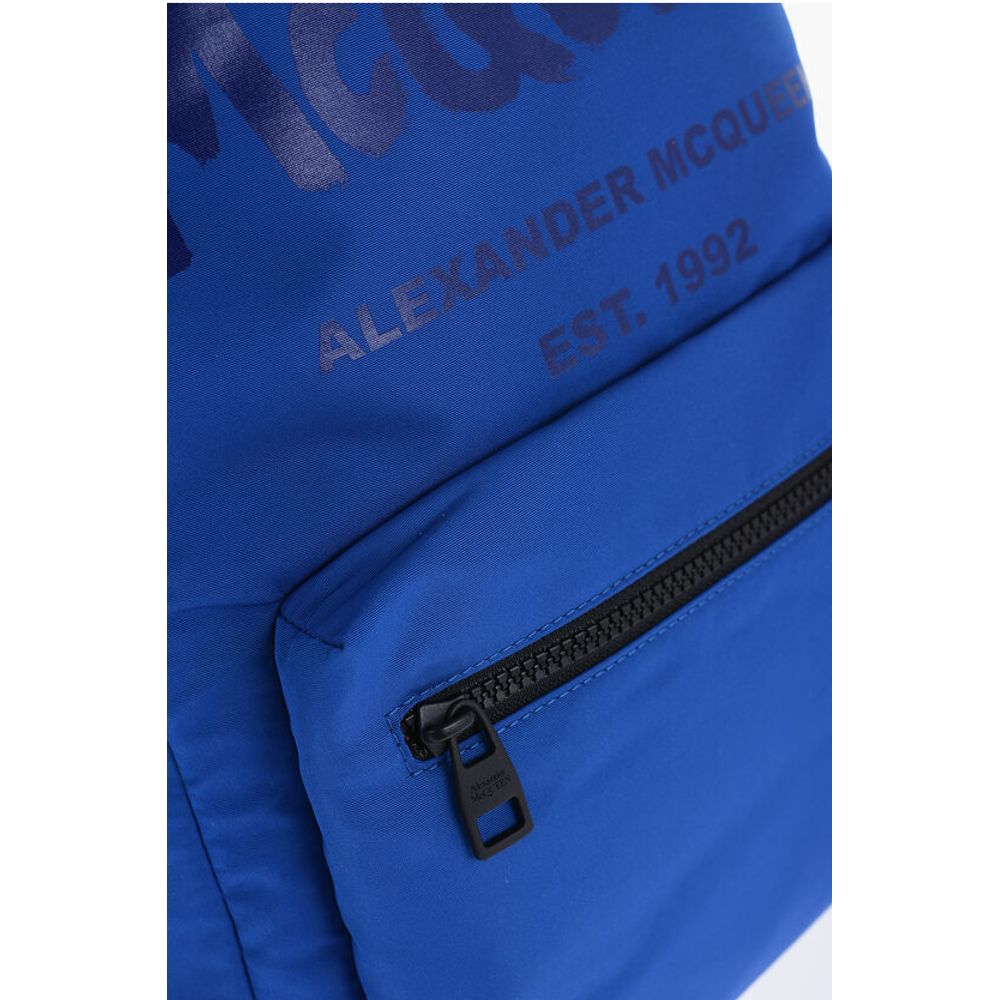 Alexander McQueen METROPOLITAN-Rucksack mit gedrucktem Ton-Sur-Ton-Logo