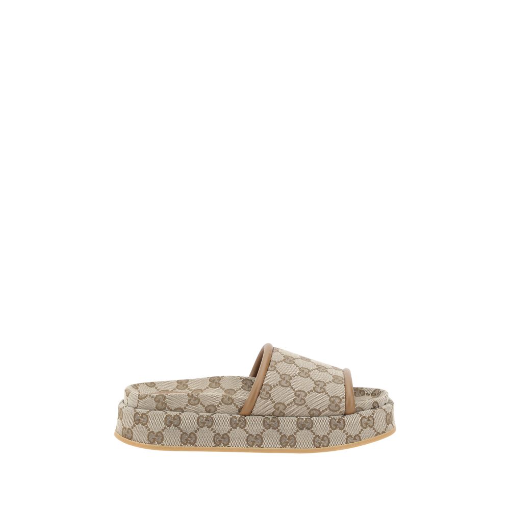 Gucci GG Muster Plateau Sandalen