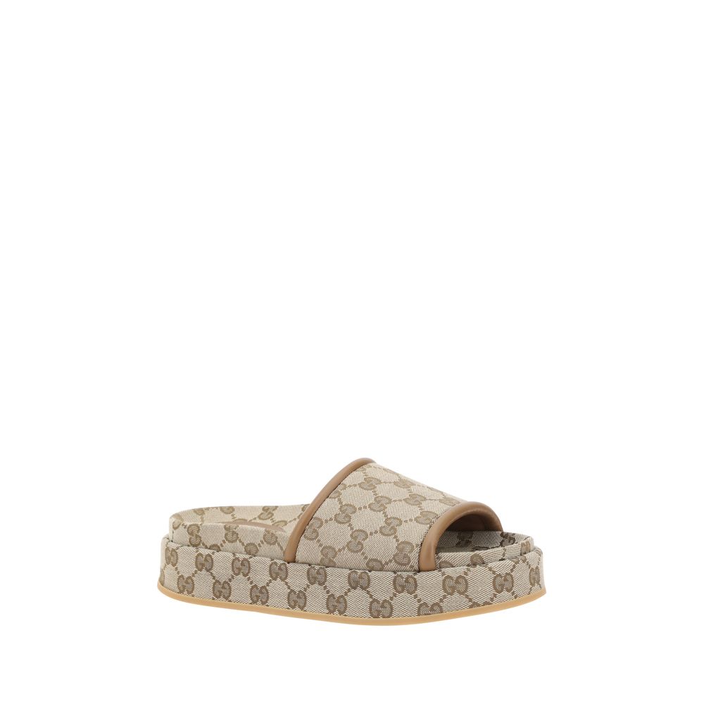 Gucci GG Muster Plateau Sandalen
