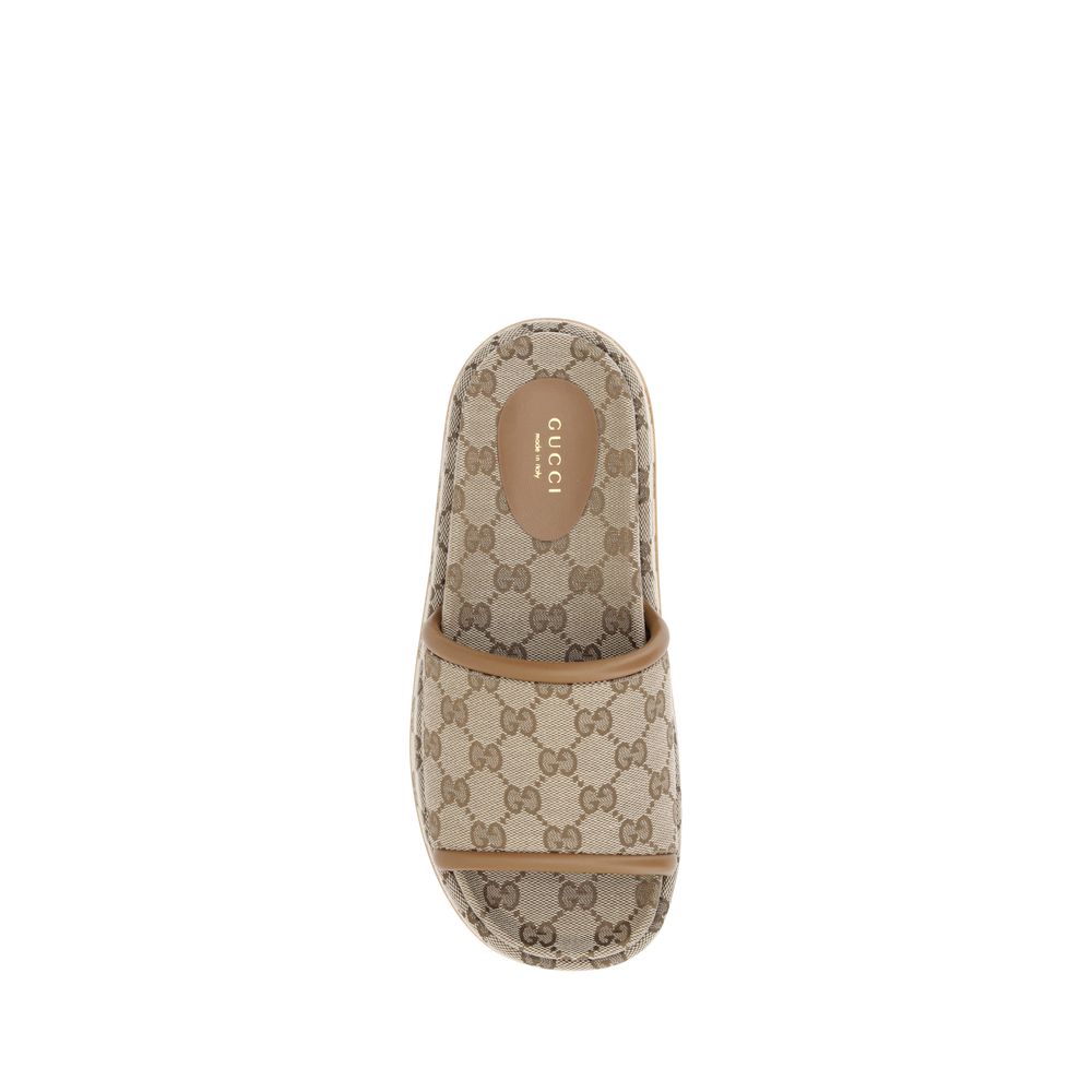 Gucci GG Muster Plateau Sandalen
