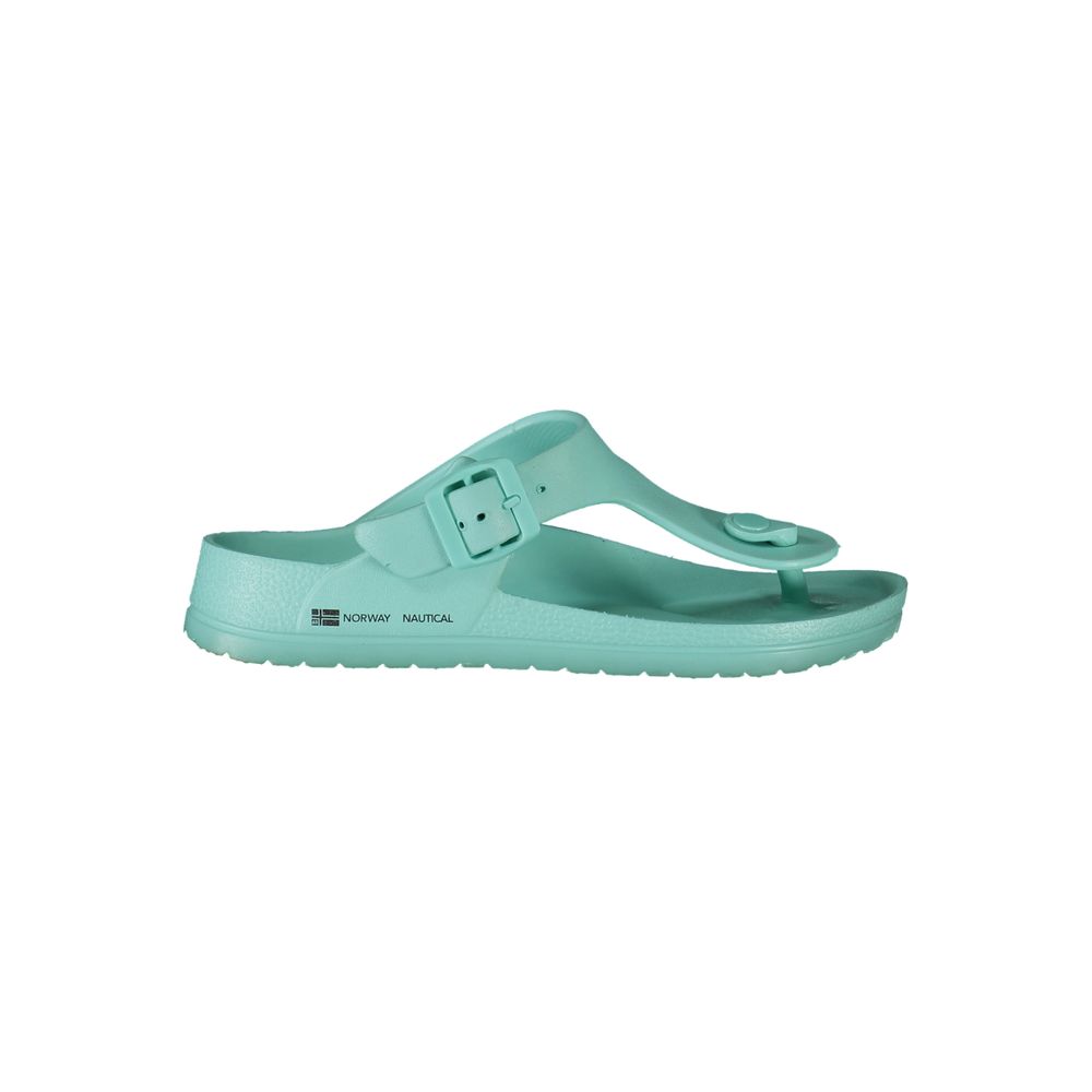 Norway 1963 Blaue Plastik Damen Sandale