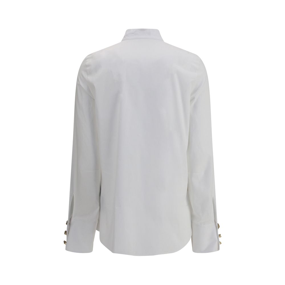 Balmain Popeline-Rüschenhemd