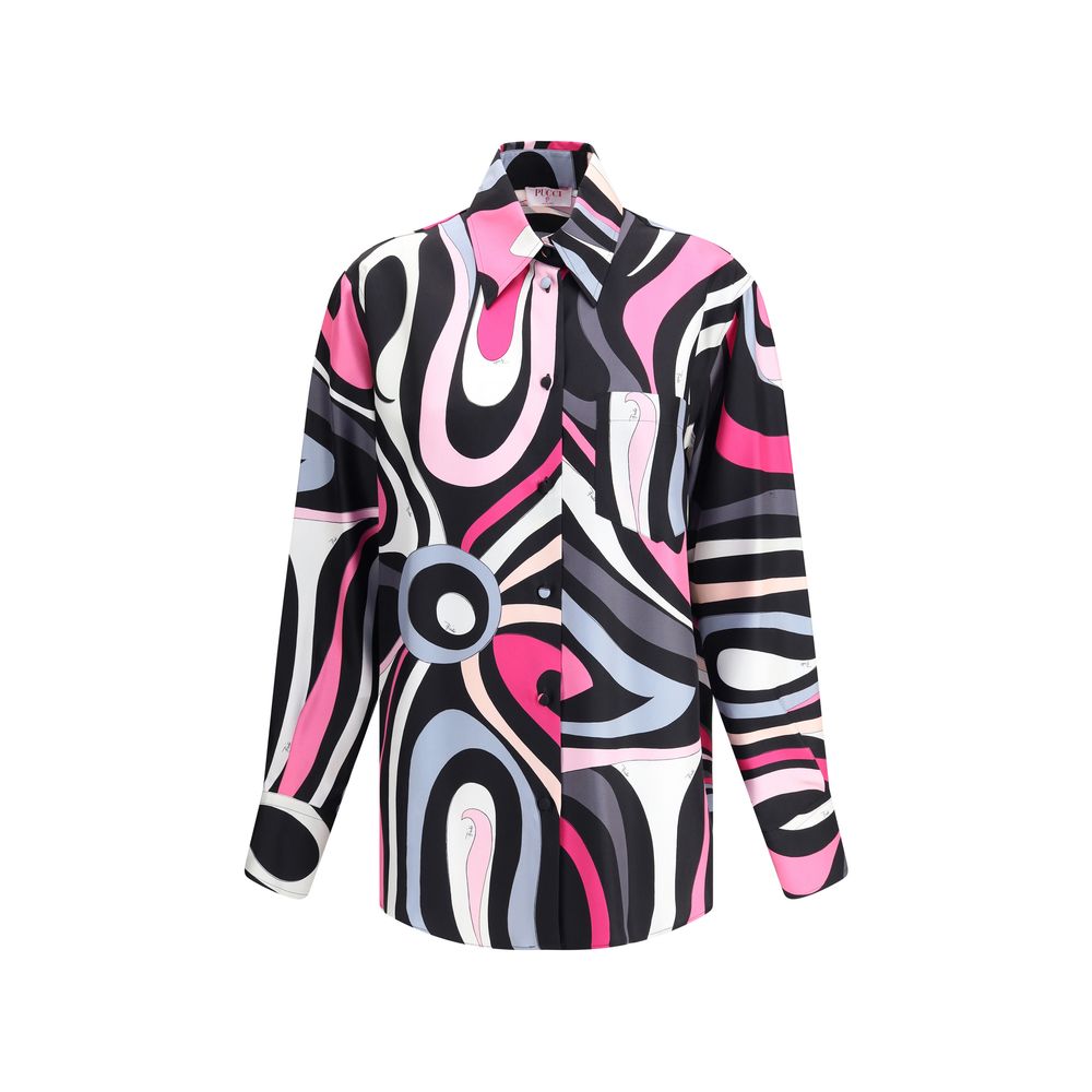 Emilio Pucci Marmoriertes Hemd
