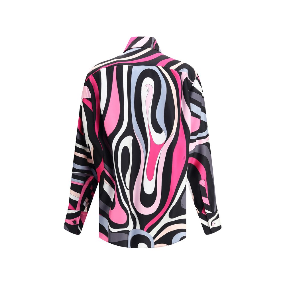 Emilio Pucci Marmoriertes Hemd
