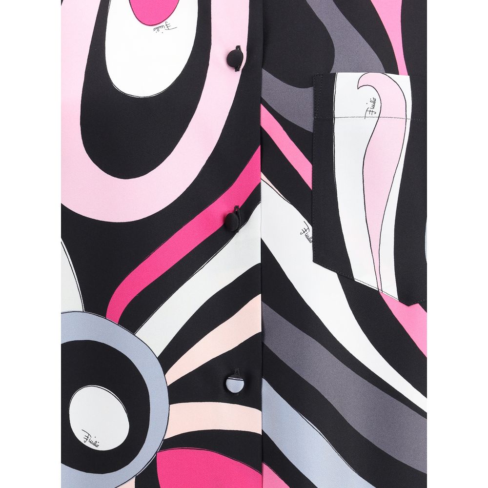 Emilio Pucci Marmoriertes Hemd