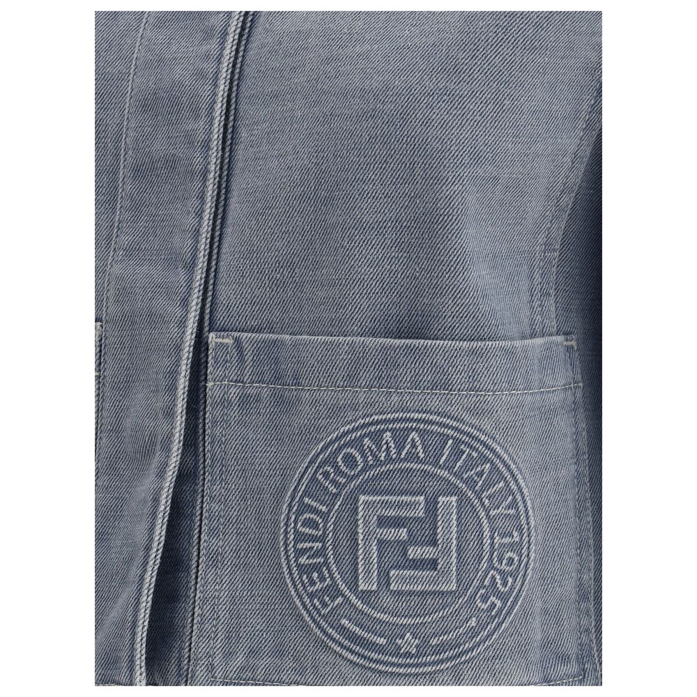 Fendi Gekürzte Jeansjacke
