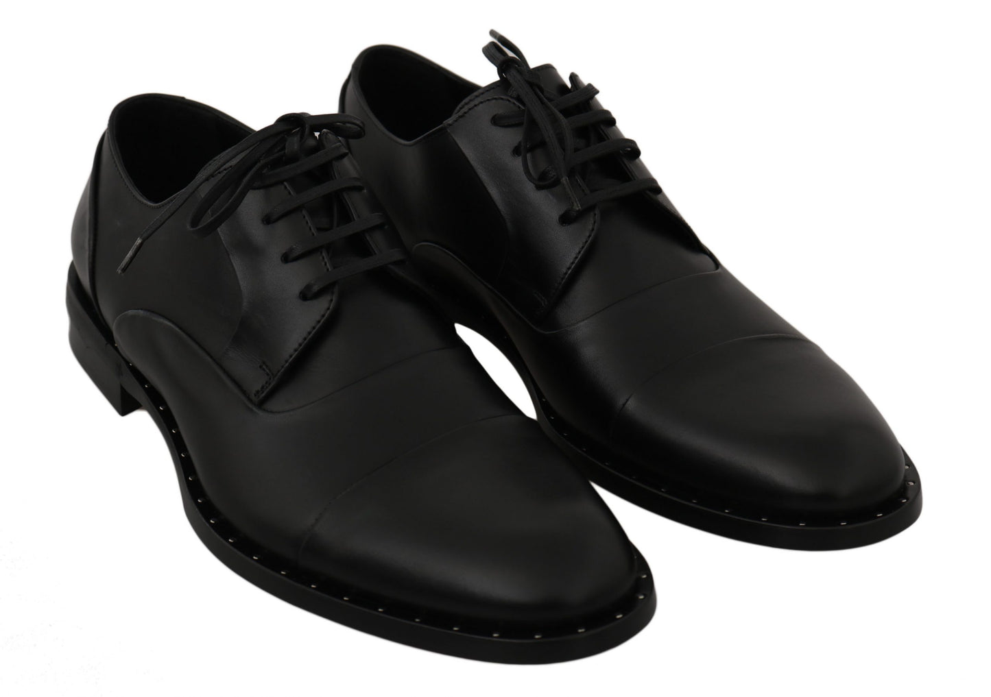 Dolce & Gabbana Elegant Black Leather Shoes for Formal Occasions