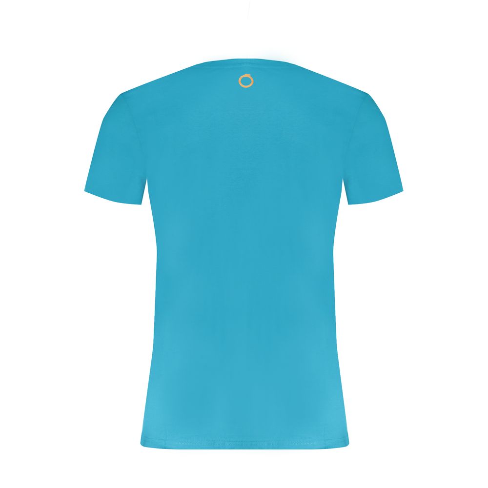 Trussardi T-Shirt aus blauer Baumwolle