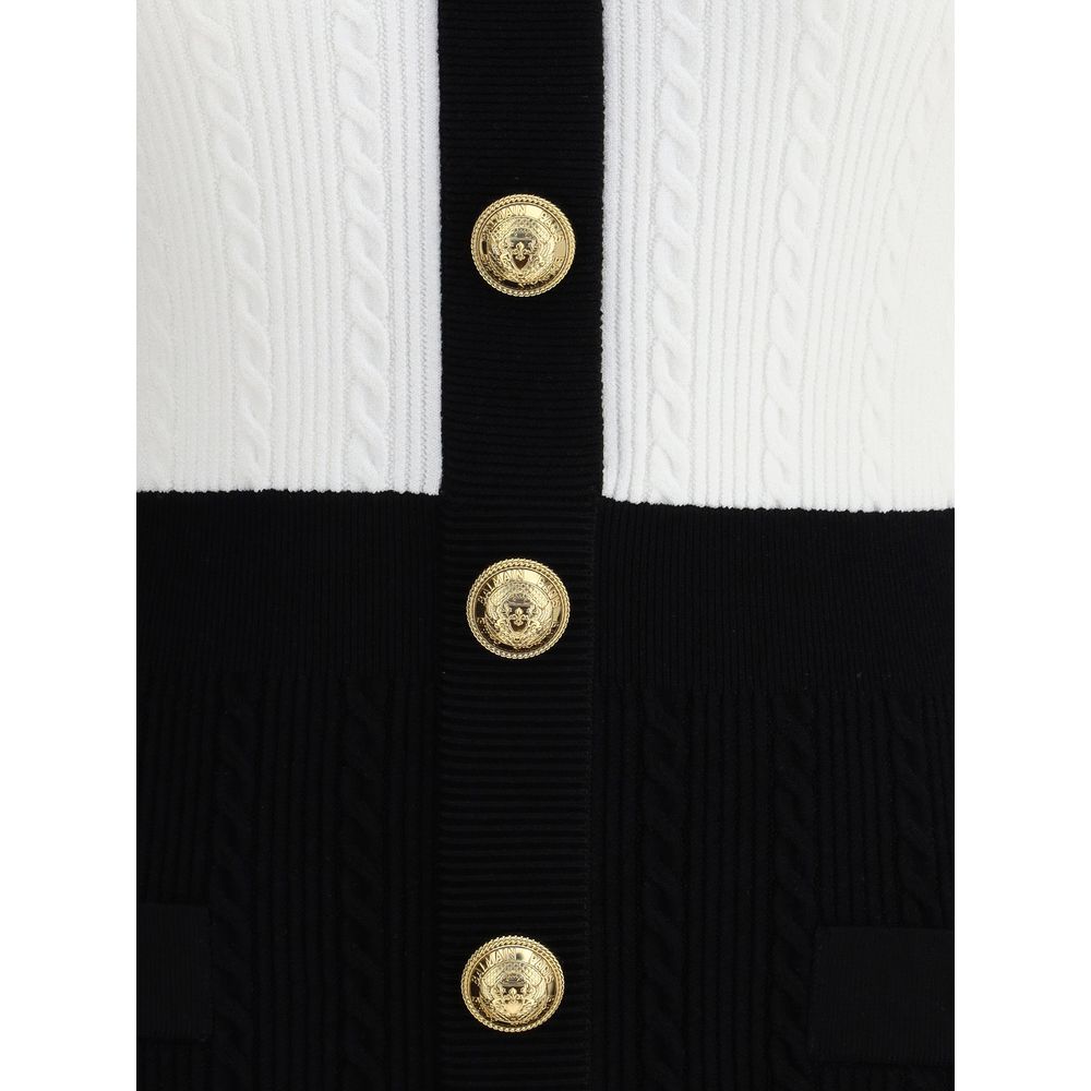 Balmain Midikleid mit Flechtmuster