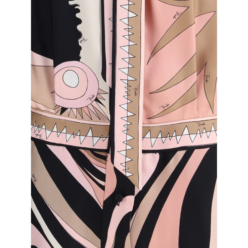 Emilio Pucci Chemisier Seidenkleid