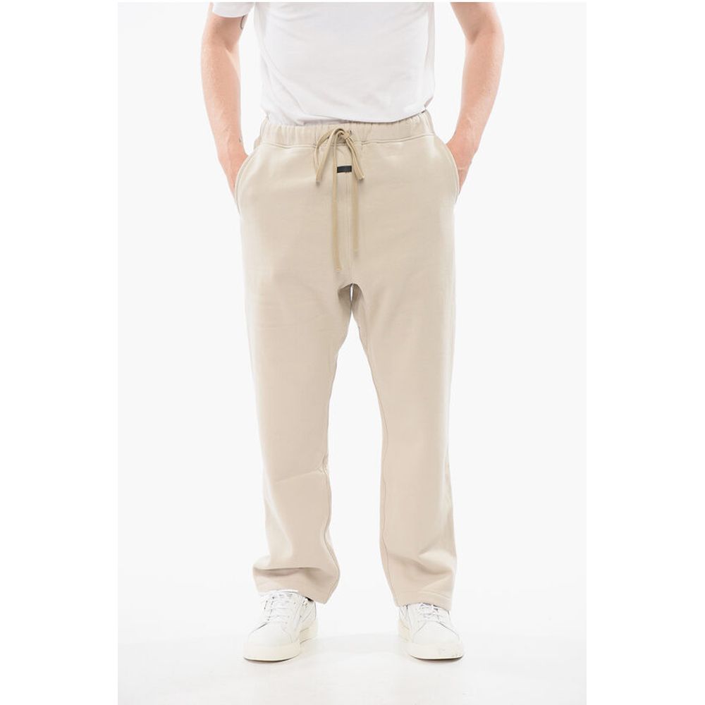 Fear Of God Unifarbene Baumwoll-Jogger mit kontrastierendem Logo-Aufnäher