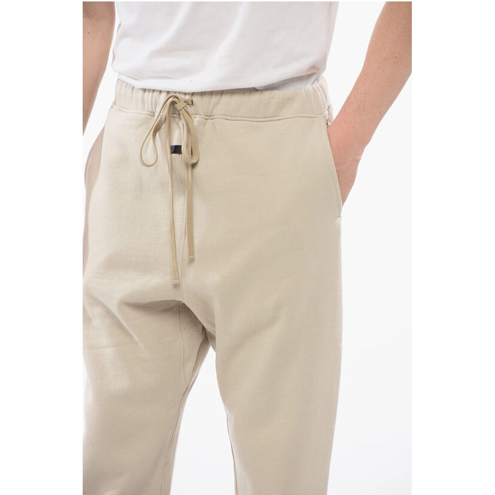 Fear Of God Unifarbene Baumwoll-Jogger mit kontrastierendem Logo-Aufnäher