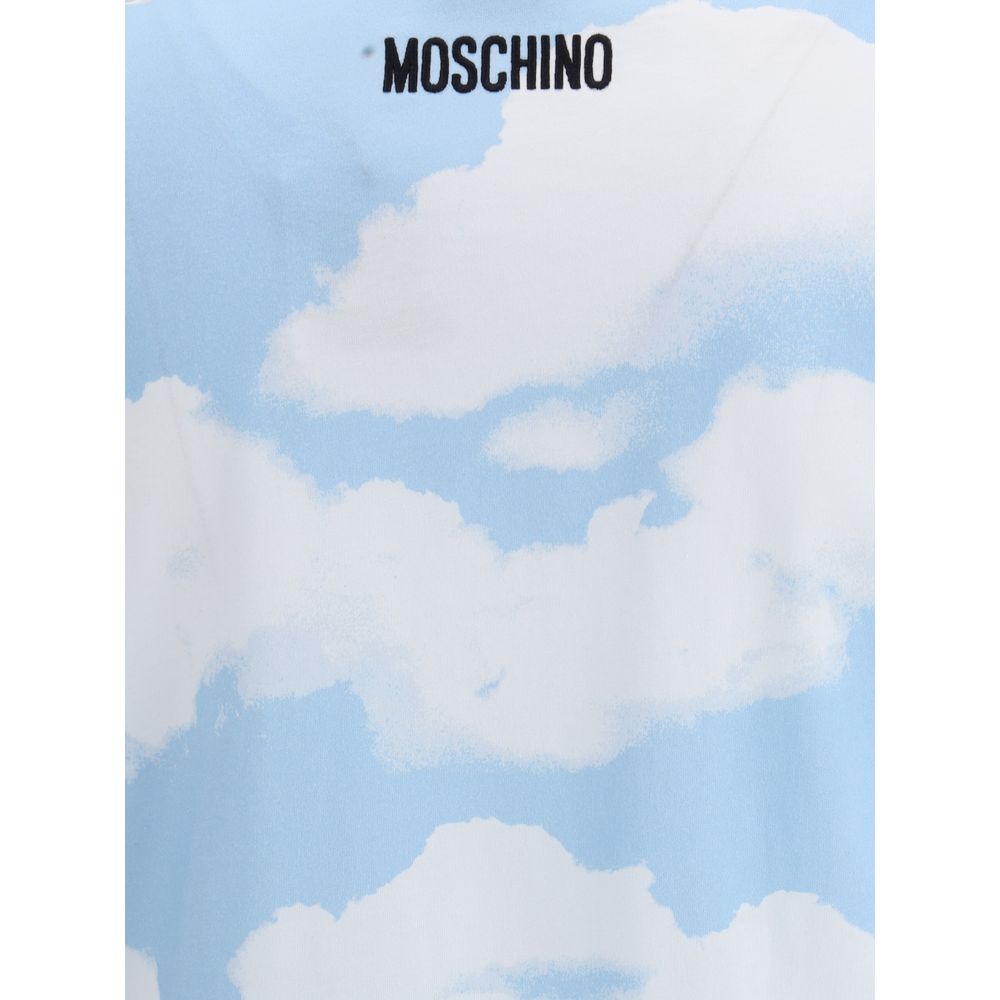 Moschino T-Shirt mit Wolkenaufdruck