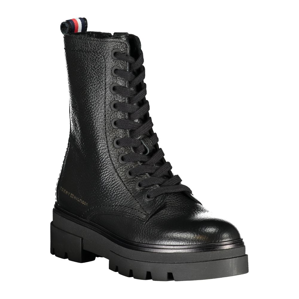 Tommy Hilfiger Schwarzer Polyester-Stiefel