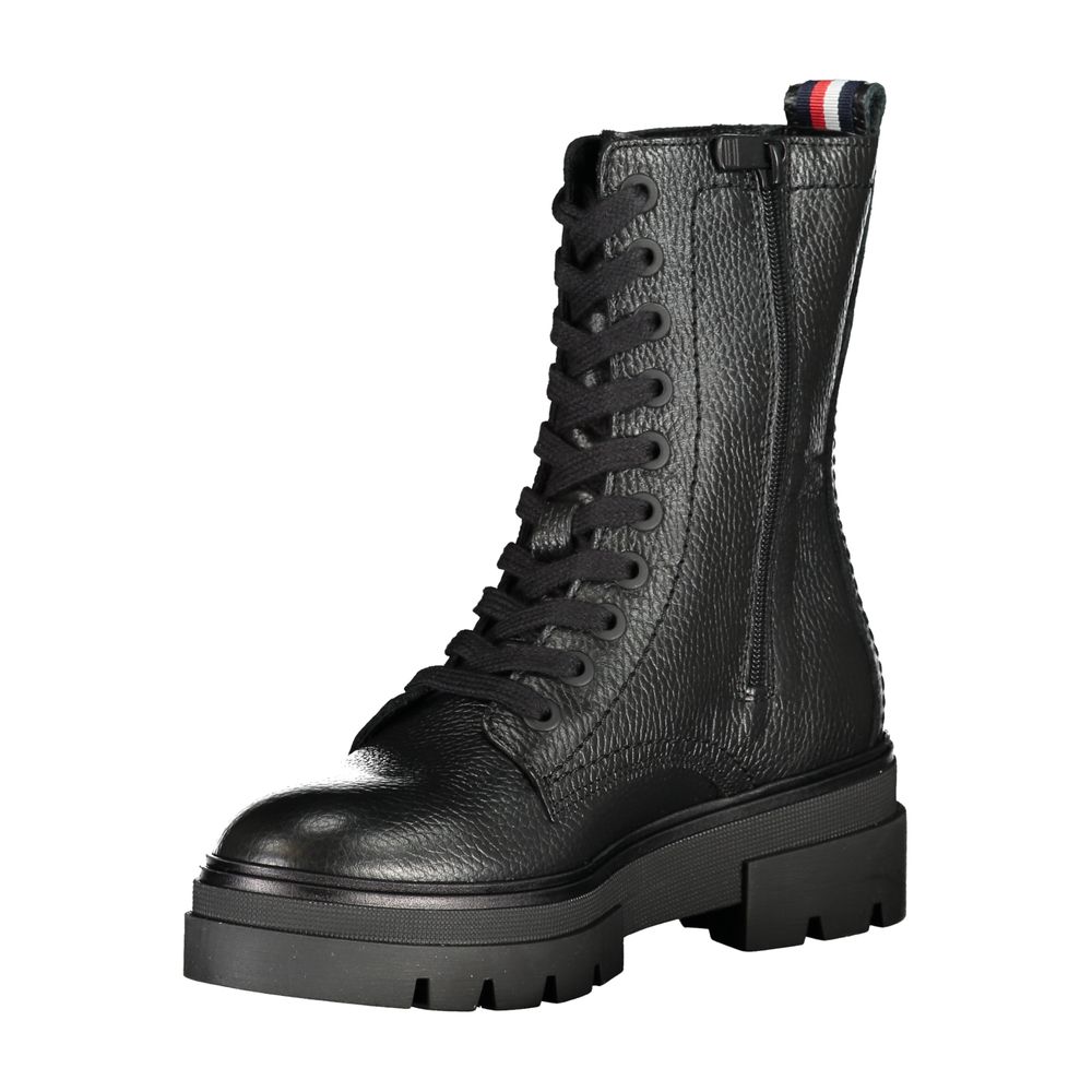 Tommy Hilfiger Schwarzer Polyester-Stiefel
