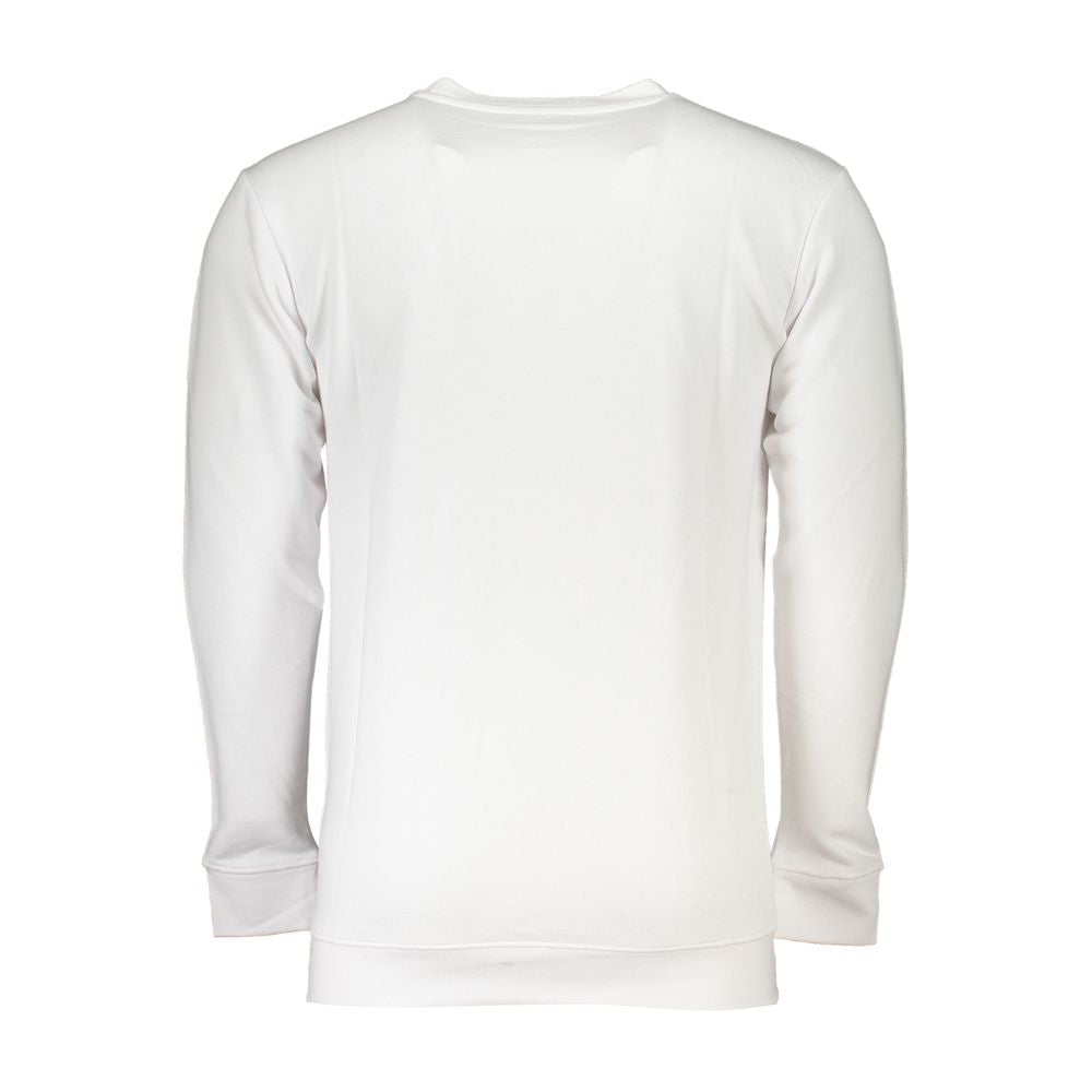 Cavalli Class Weißer Baumwollpullover für Männer
