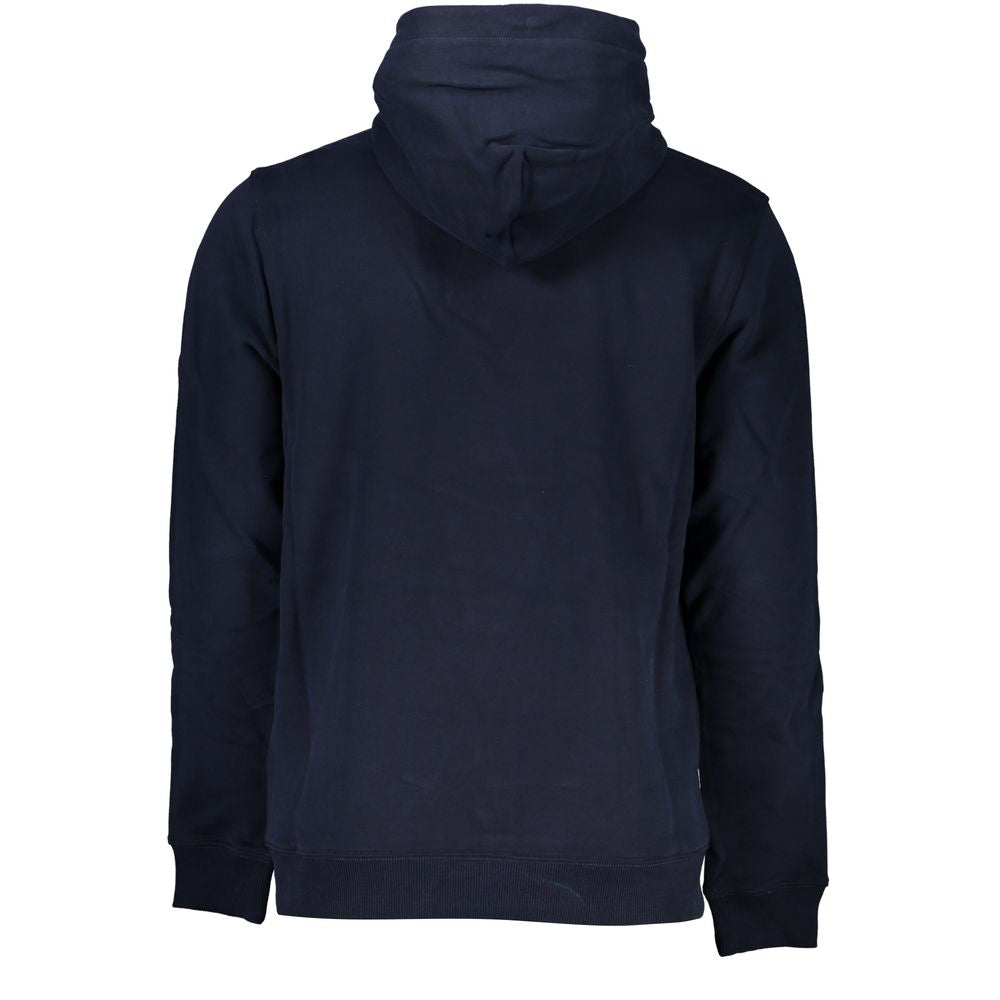 Tommy Hilfiger Blauer Baumwollpullover für Männer mit Kapuze