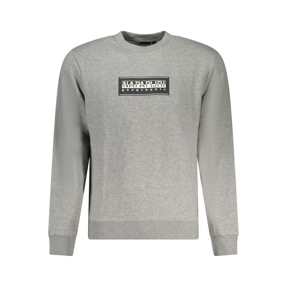 Napapijri Grauer Baumwollpullover für Männer