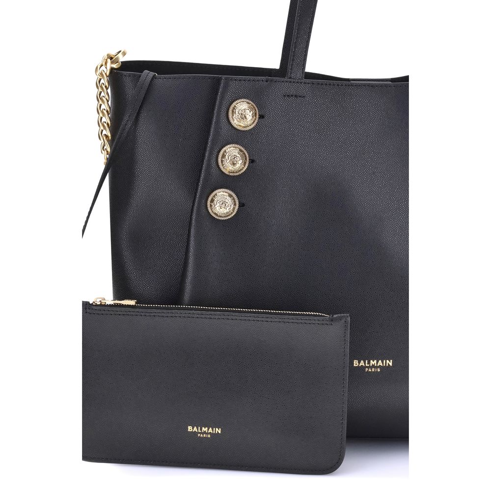 Balmain Emblème Tragetasche