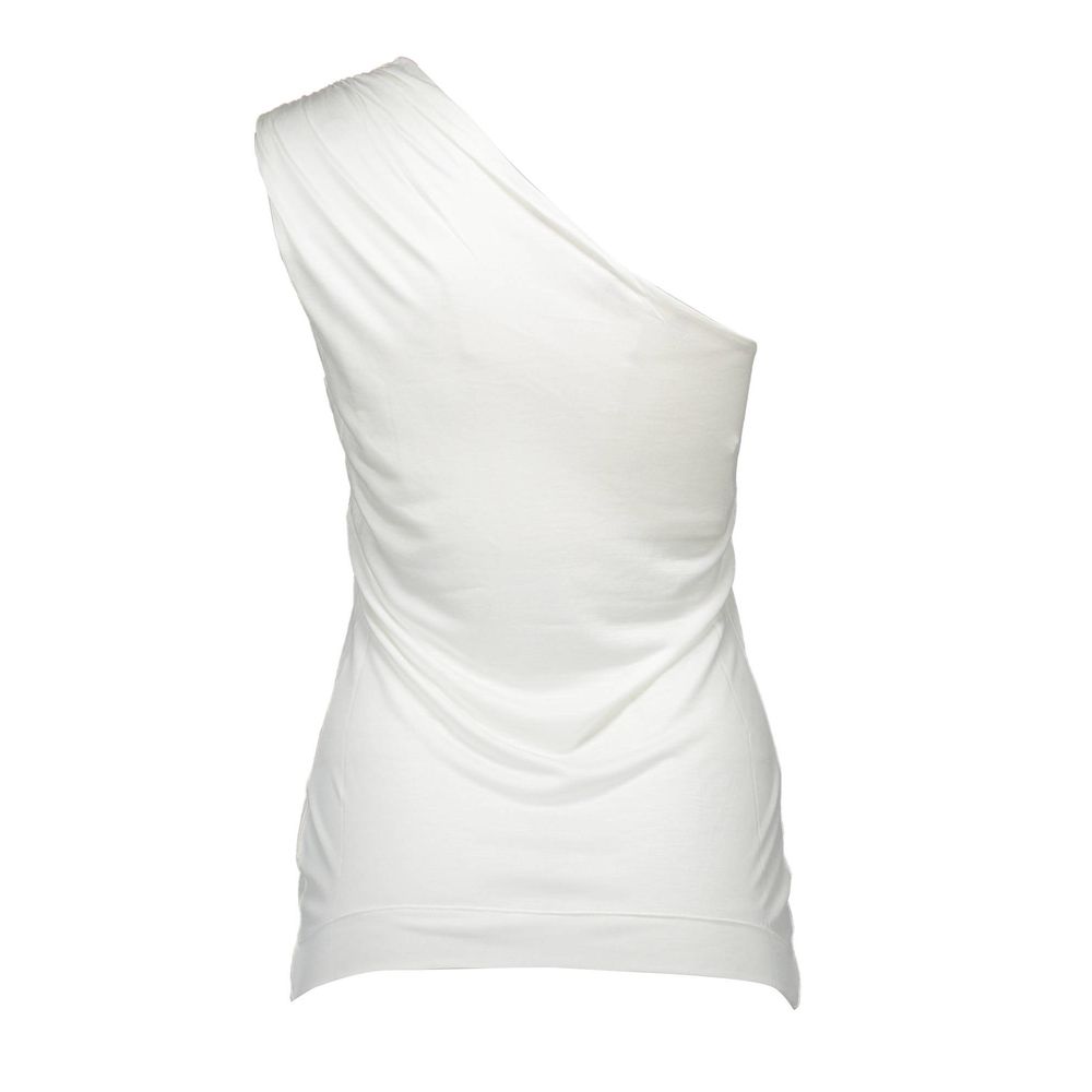 Love Moschino Weißes Elastan Oberteile &