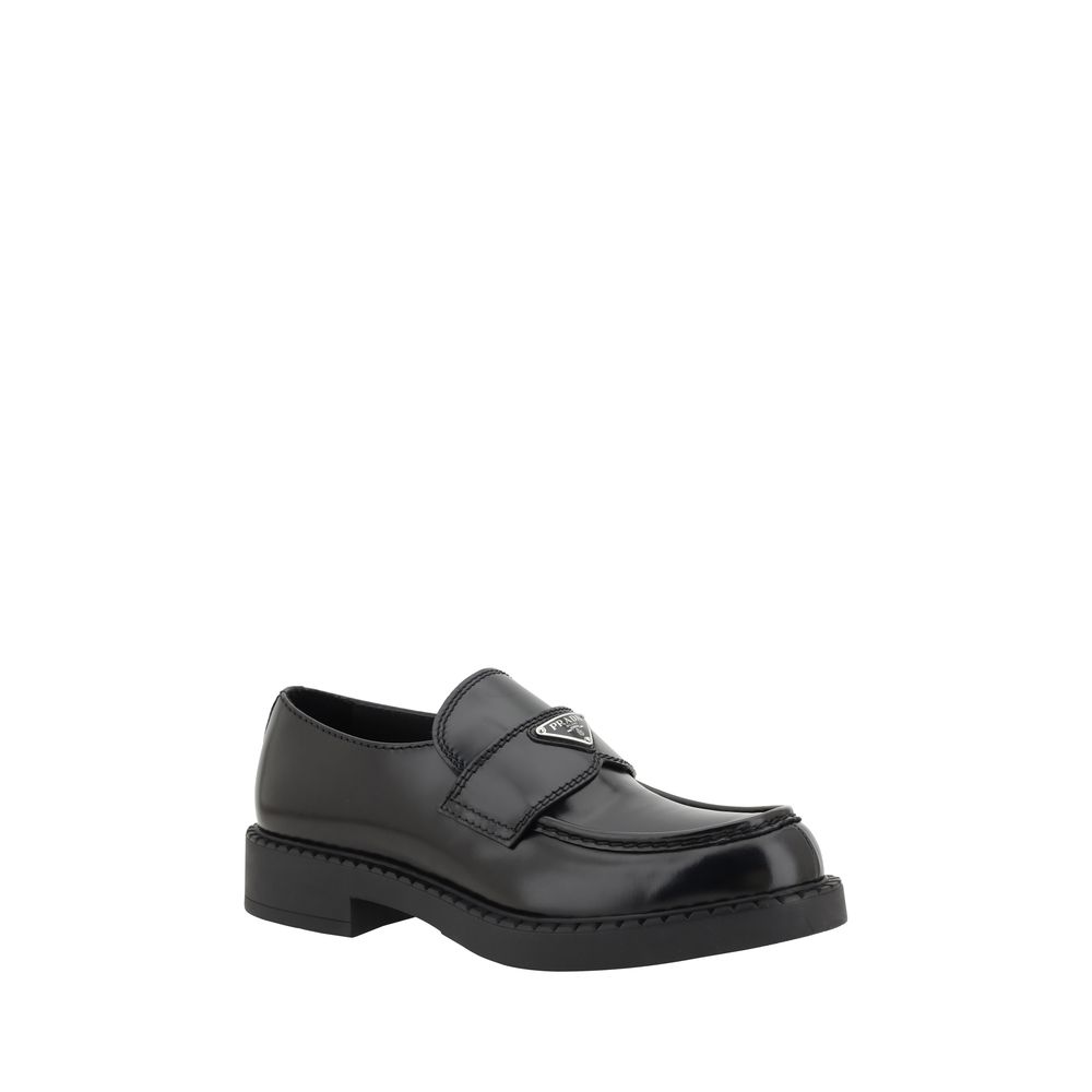 Prada Leder-Halbschuhe