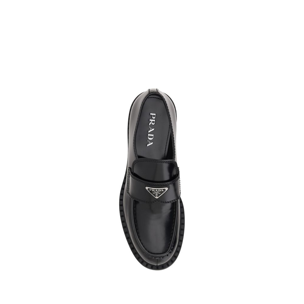 Prada Leder-Halbschuhe