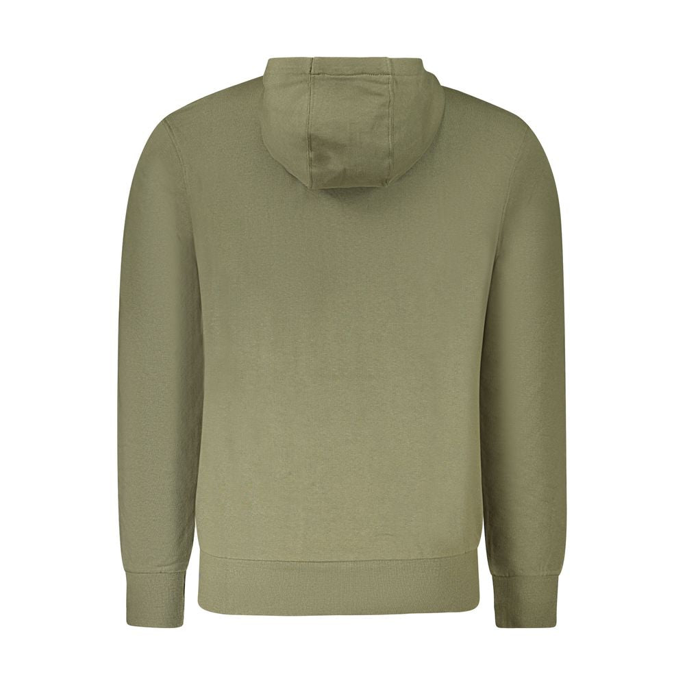 North Sails Grüner Baumwollpullover mit Kapuze für Männer