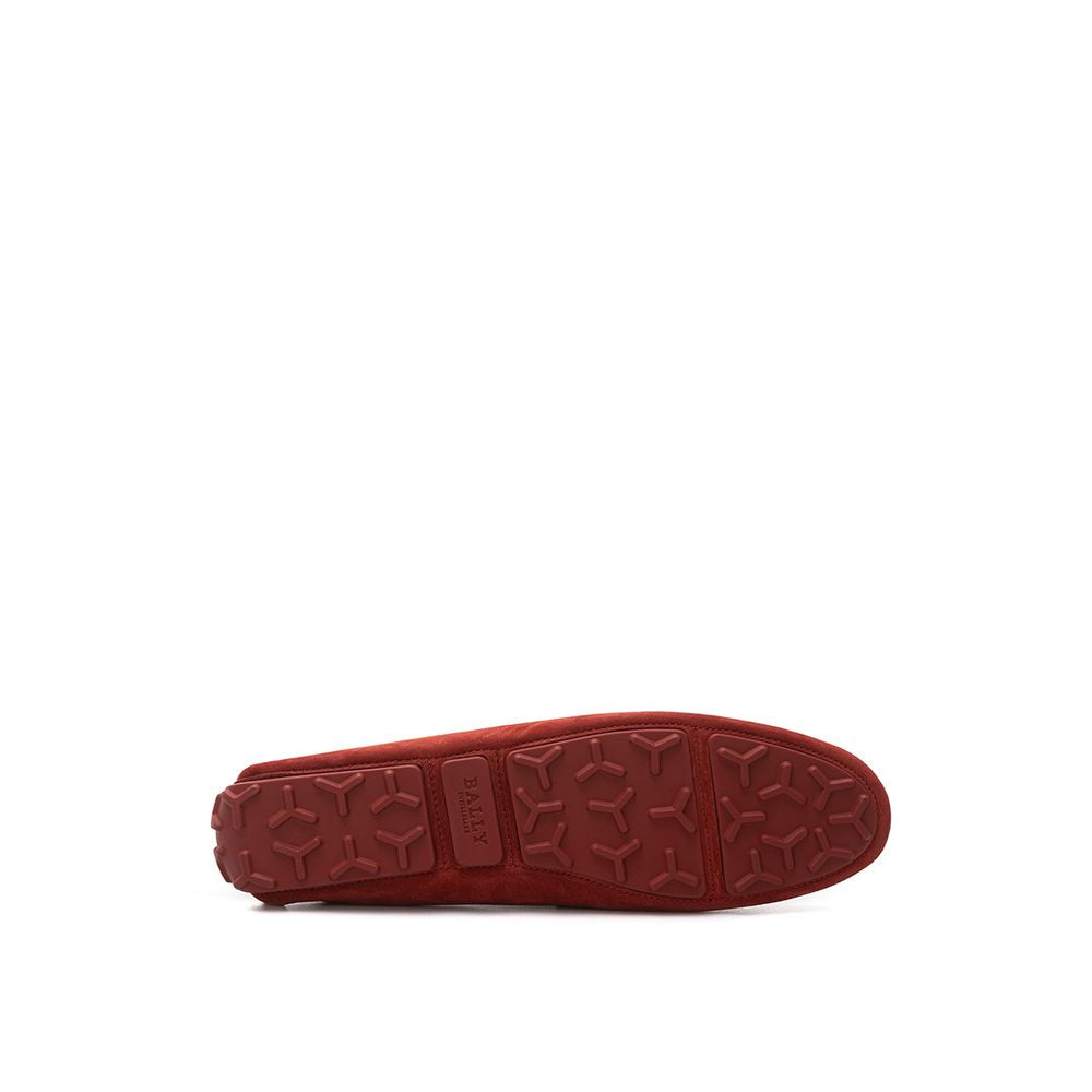 Bally Bordeaux Leder Mokassin