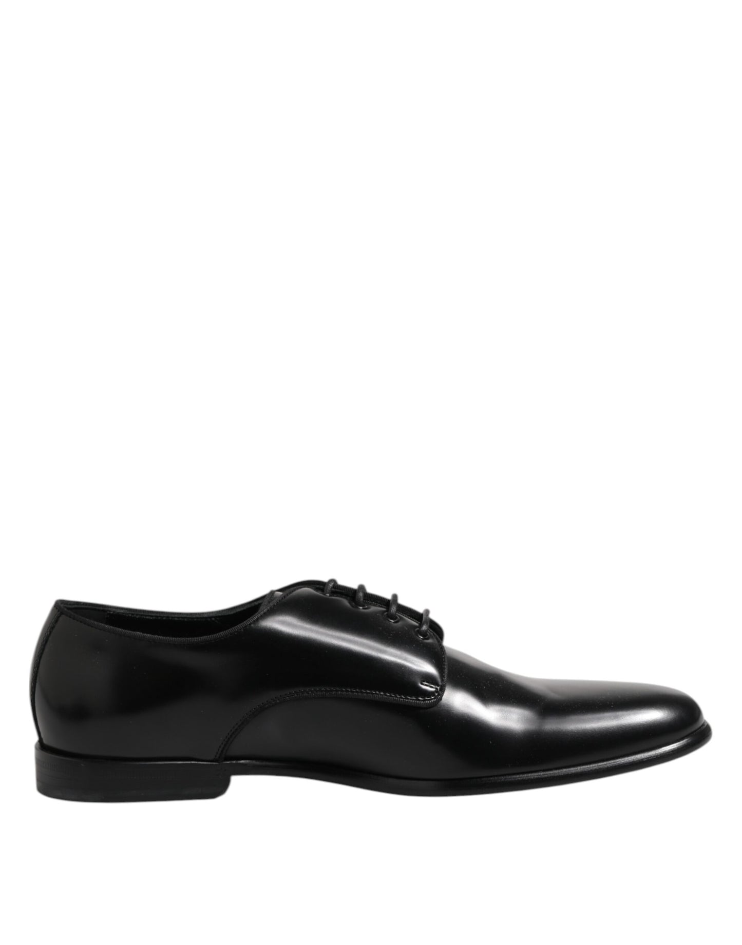 Dolce & Gabbana Schwarz Leder Lace Up Derby Männer Kleid Schuhe