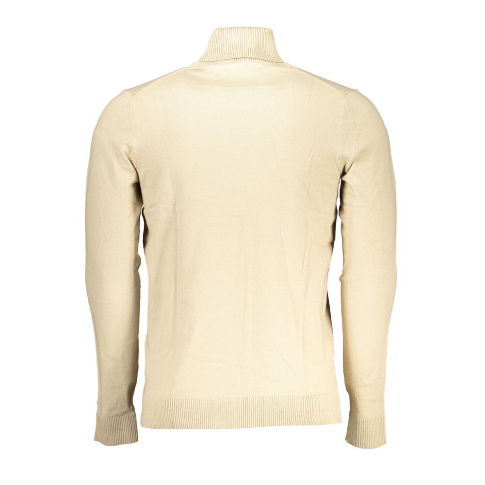 Calvin Klein Beigefarbener Baumwollpullover