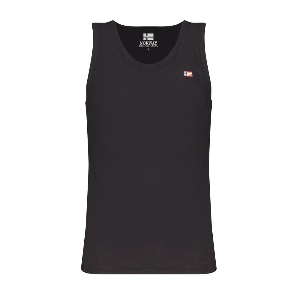 Norway 1963 Schwarzes Baumwolle Männer Tank Top