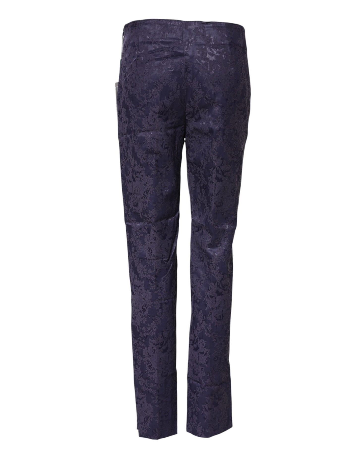 BENCIVENGA Lila Jacquard-Hose mit hoher Taille