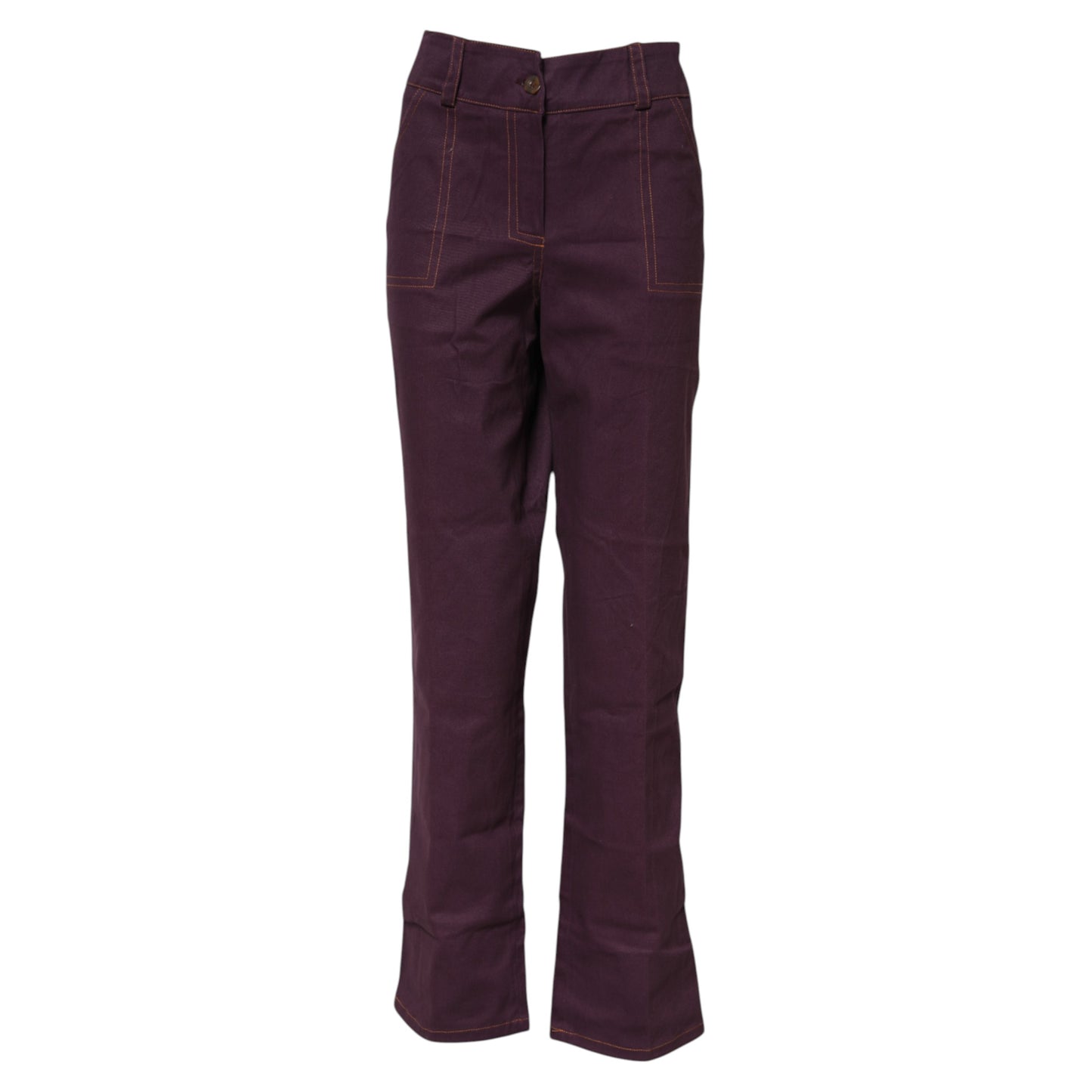 BENCIVENGA Lila Taillierte Hose mit hoher Taille