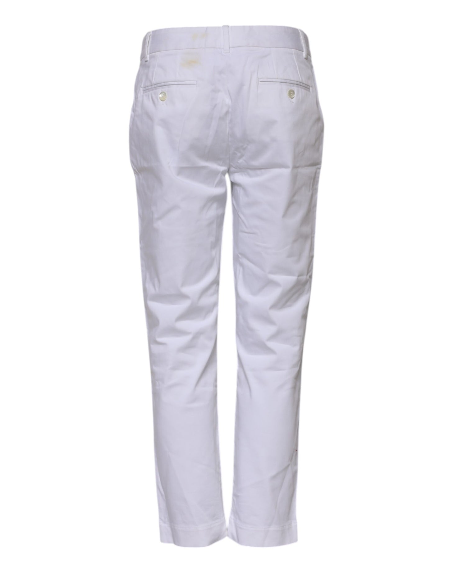 Dolce & Gabbana Weiße Baumwoll-Stretch-Jeans mit mittlerer Taille