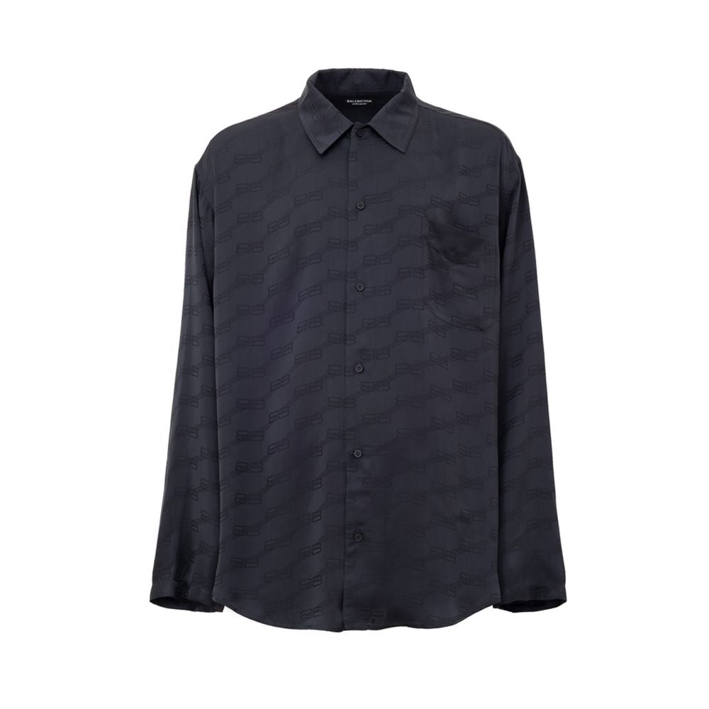 Balenciaga Graues Viskose-Hemd