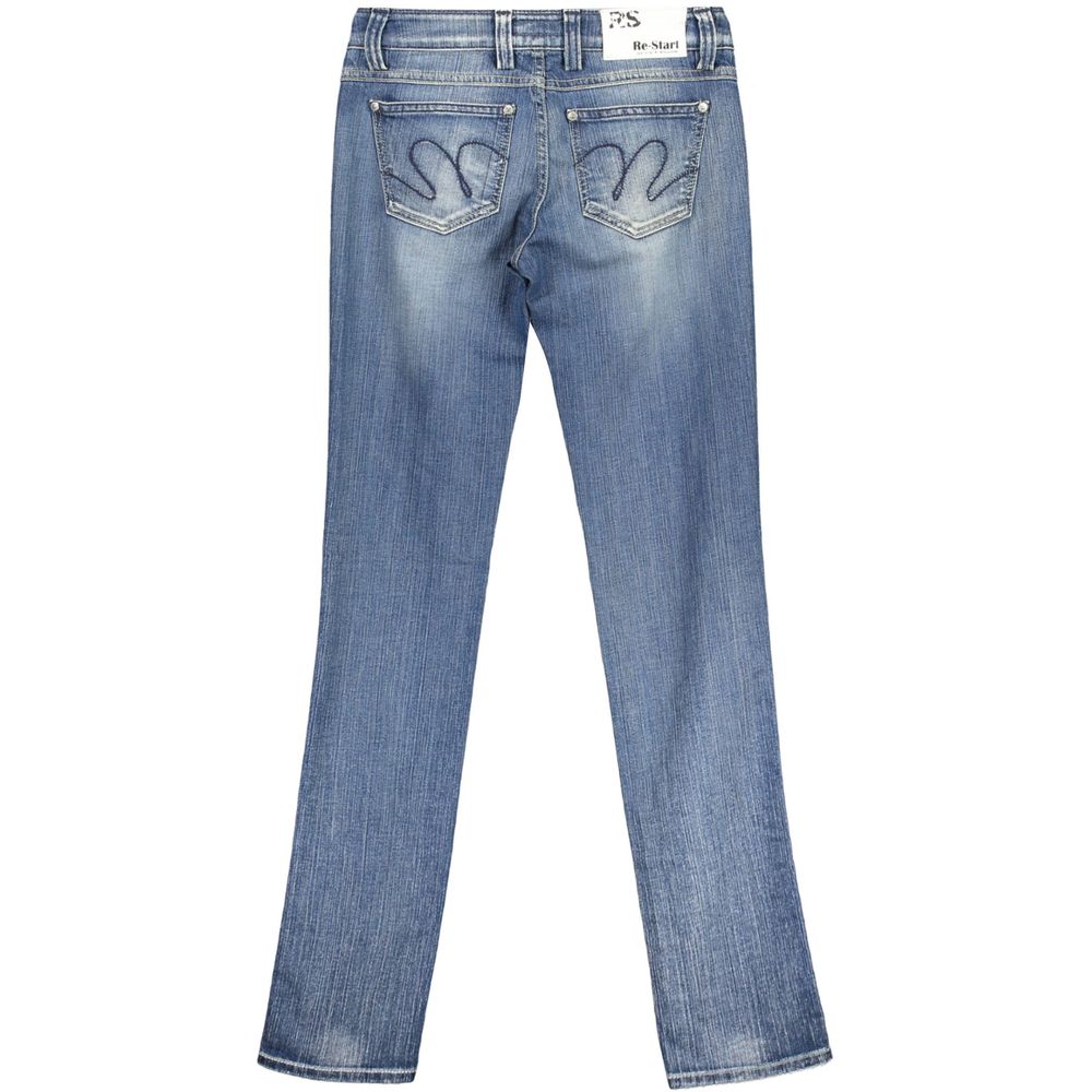 RE-START Blaue Baumwolljeans &