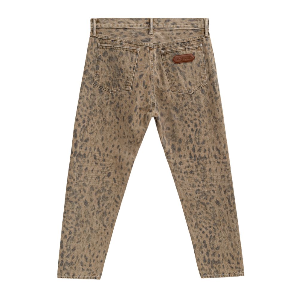 Tom Ford Beige Baumwolle Tapered Jean