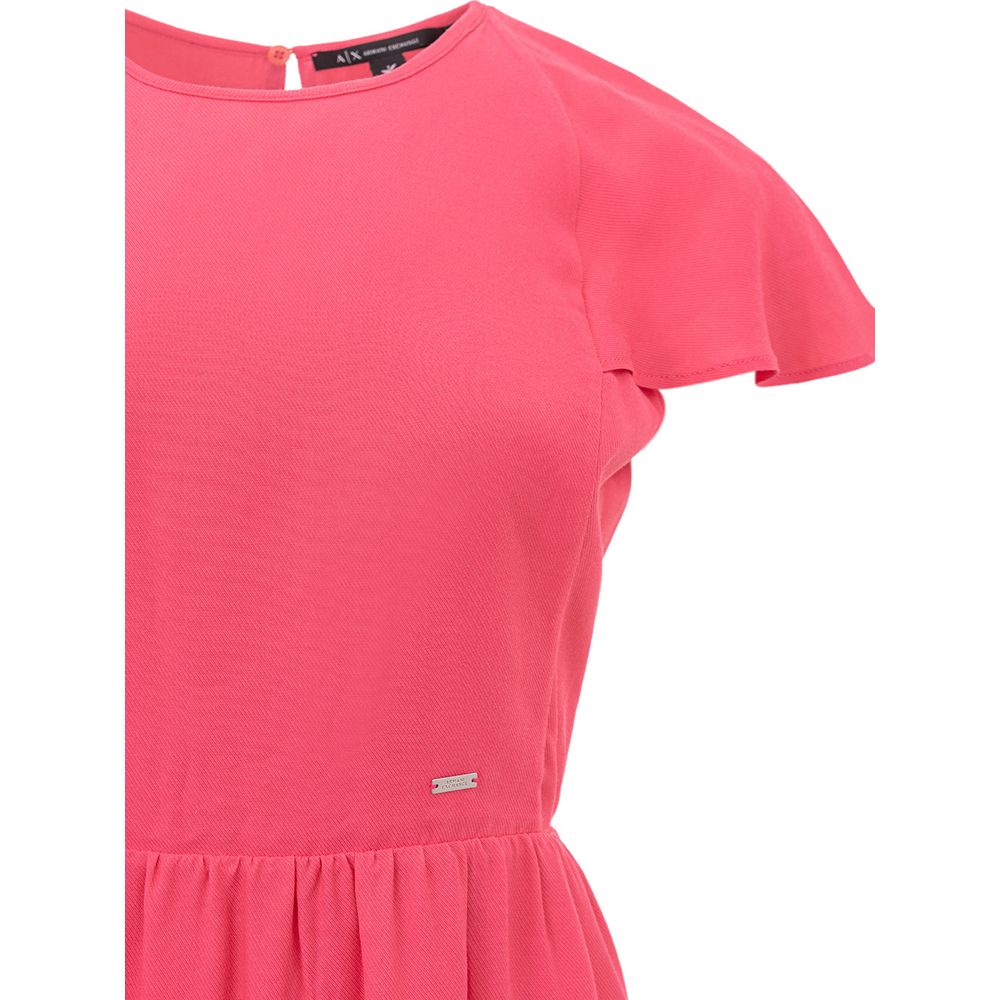 Armani Exchange Fuchsia Viskose kurz
