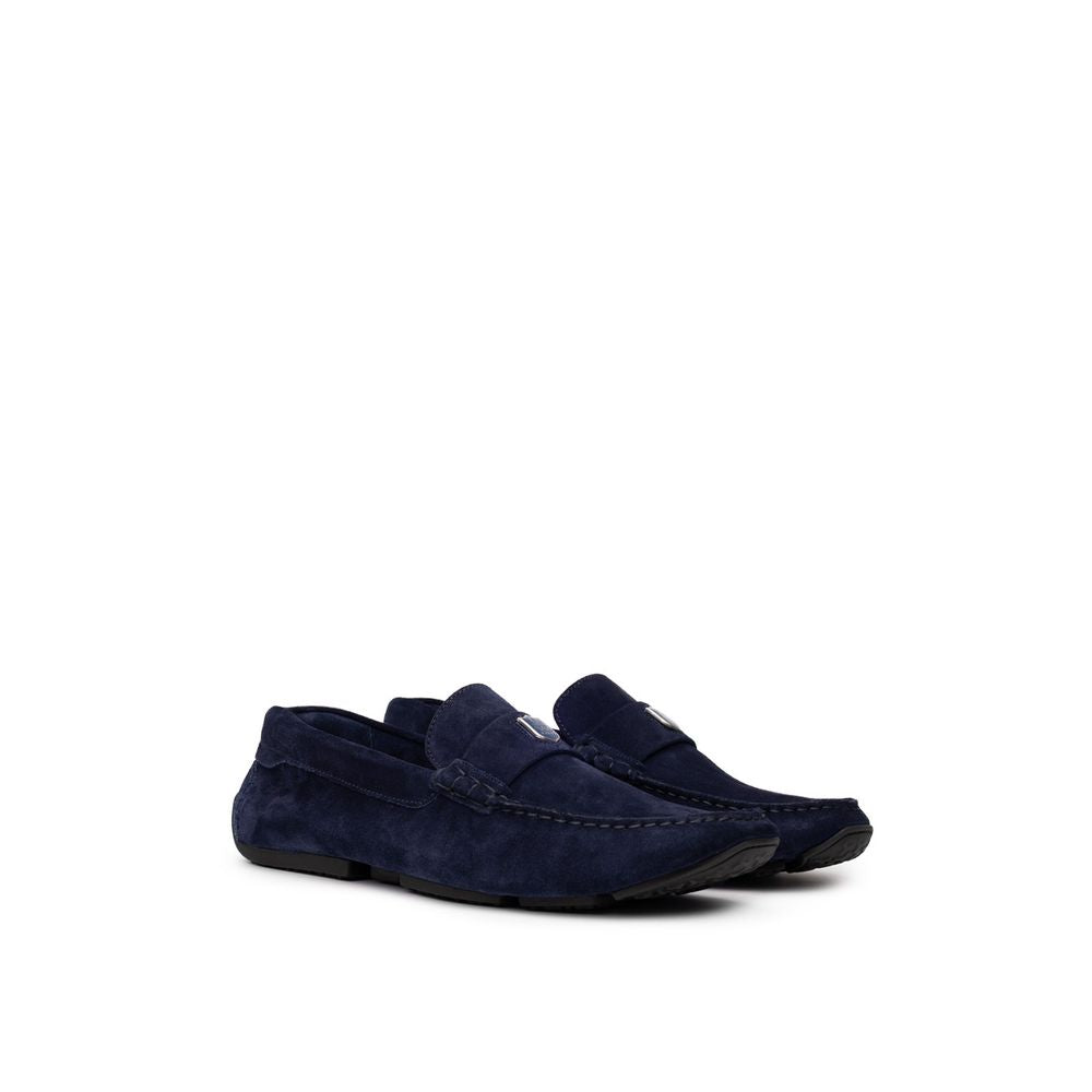 Bally Mokassin aus blauem Leder