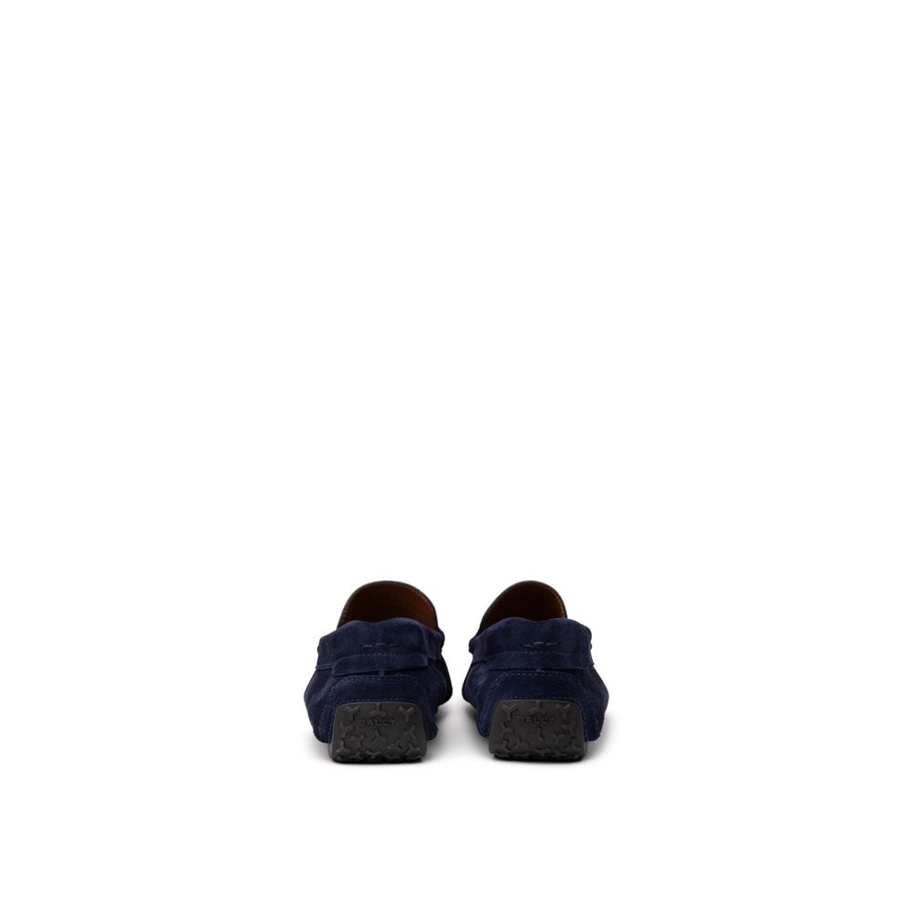 Bally Mokassin aus blauem Leder