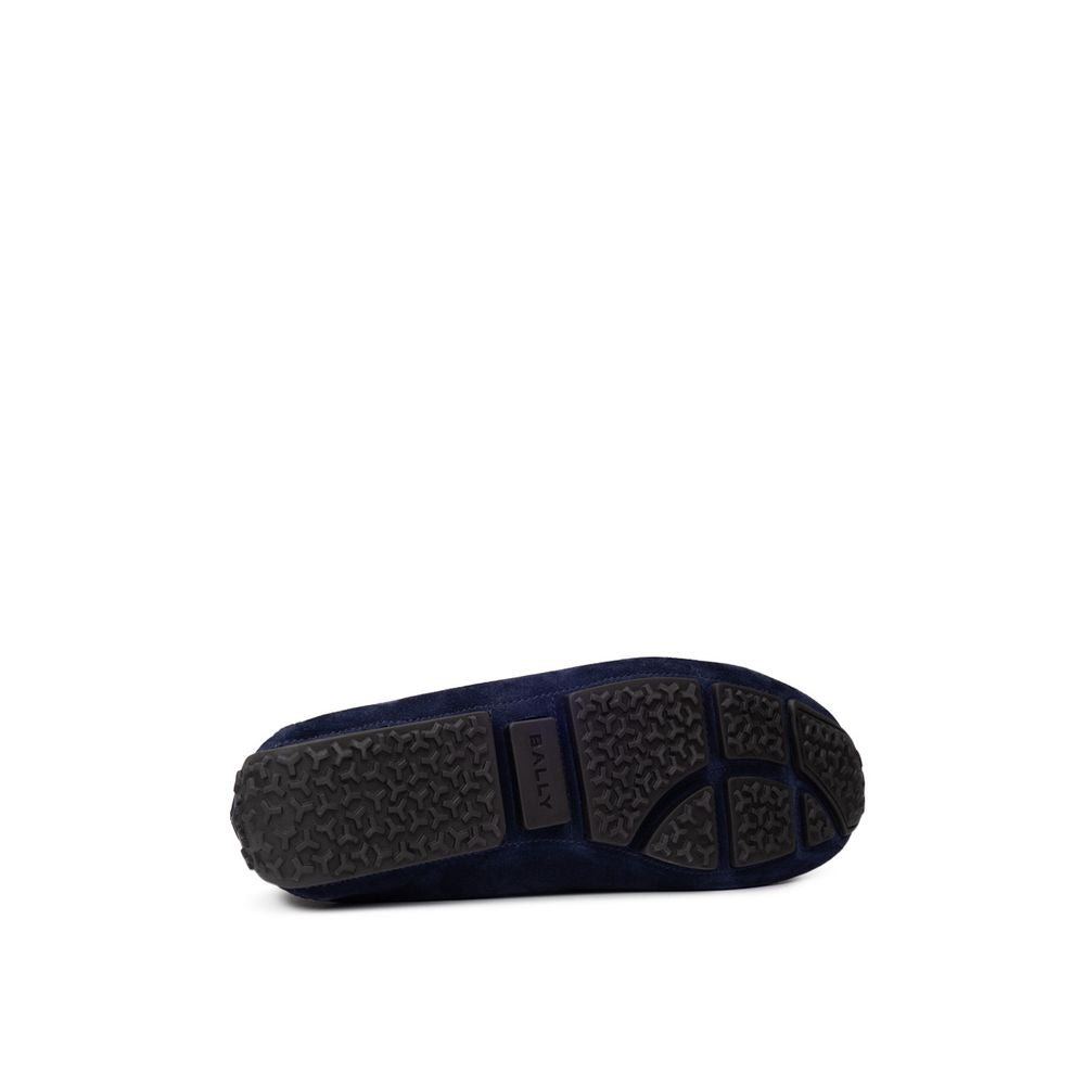 Bally Mokassin aus blauem Leder