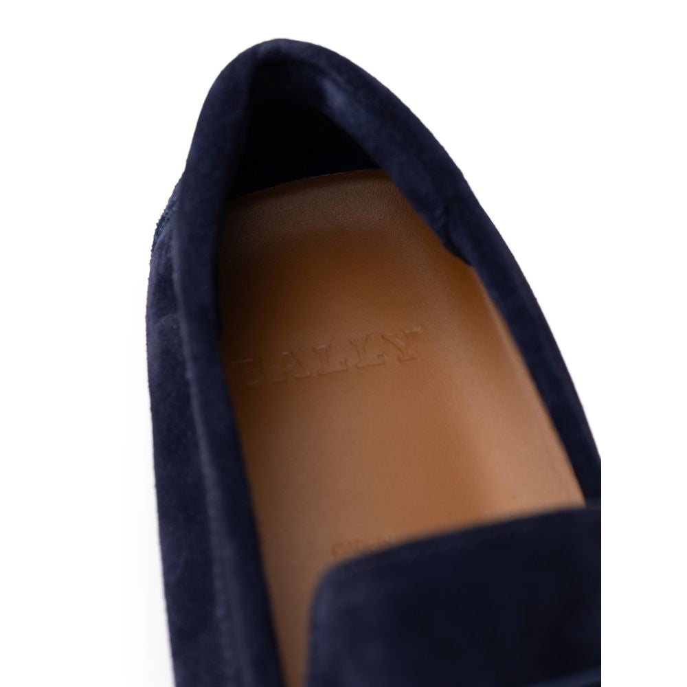 Bally Mokassin aus blauem Leder