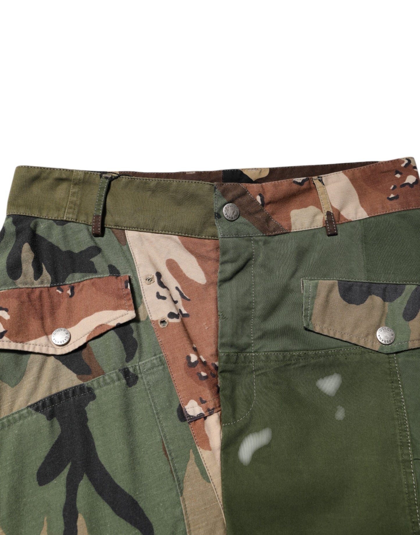 Dolce & Gabbana Mehrfarbige Camouflage Cargo-Hose