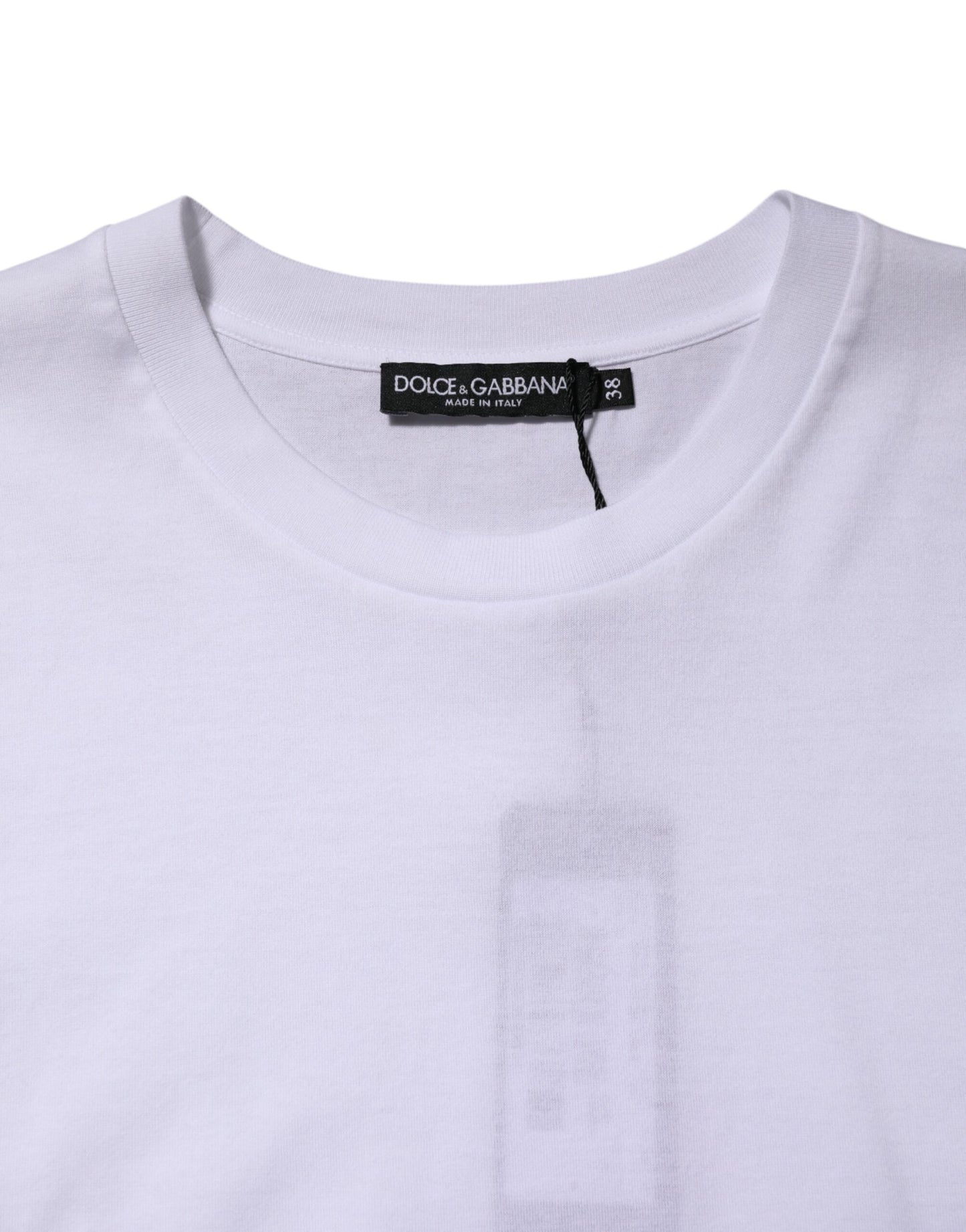 Dolce & Gabbana Weißes ärmelloses Baumwoll-Tank-T-Shirt für Frauen