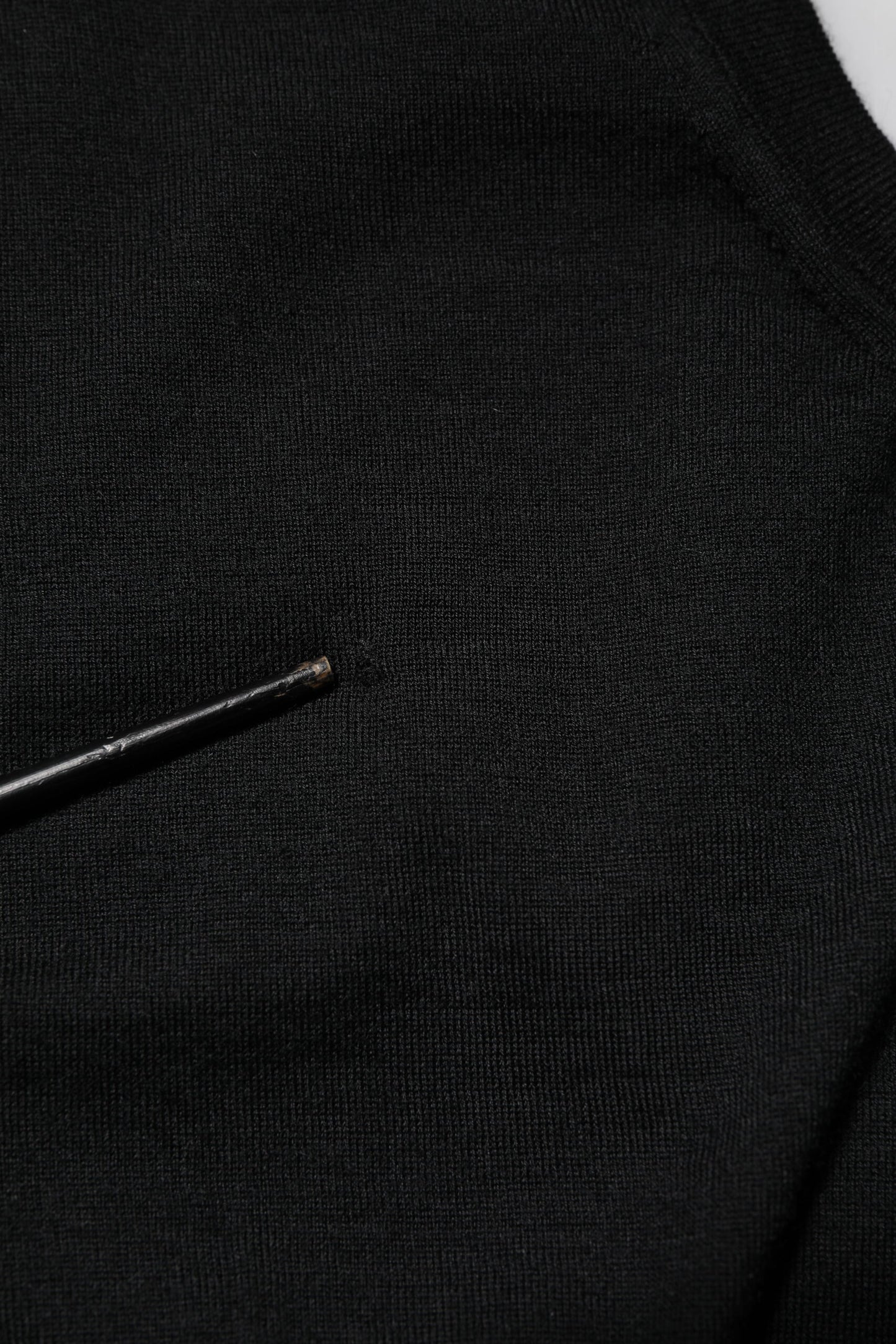 Dolce & Gabbana Schwarzes ärmelloses Tank-T-Shirt aus Kaschmir für Frauen