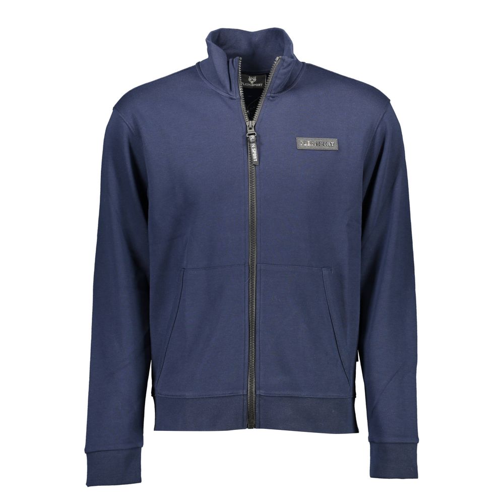 Plein Sport Blauer Baumwollpullover für Männer
