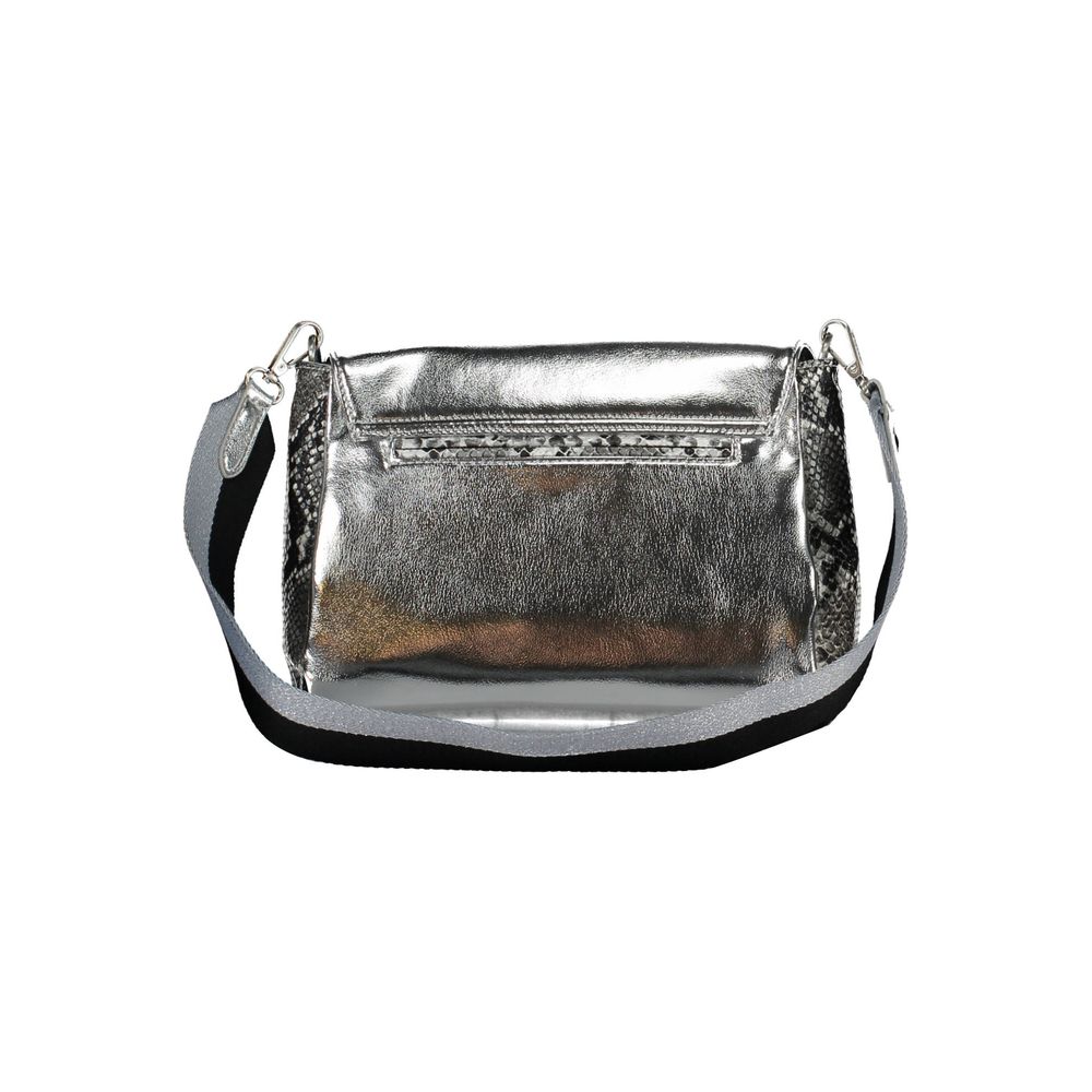 Desigual Graue Polyethylen-Handtasche
