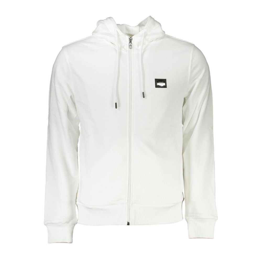 Cavalli Class Weißer Baumwollpullover