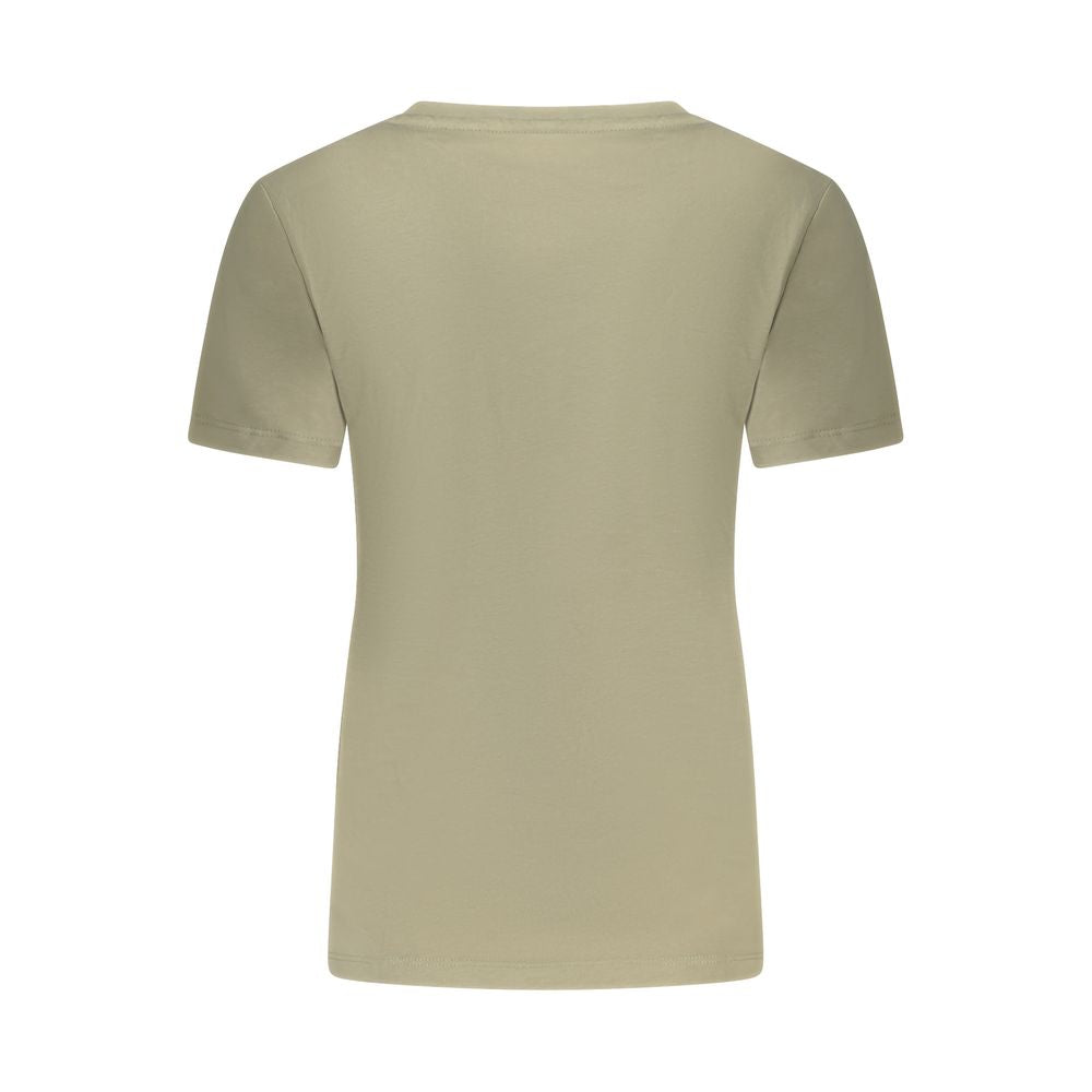 Guess Jeans Grünes T-Shirt aus Baumwolle für Frauen